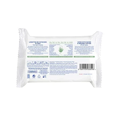 Image of Mustela Organic Cotton Water Wipes 60