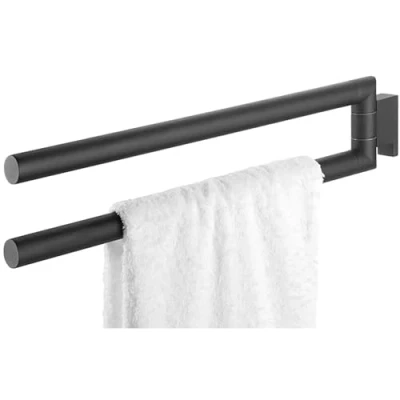 Image of Tiger Bold Towel Rail, Stainless Steel, Black, 2.5 x 9.7 46.2 cm