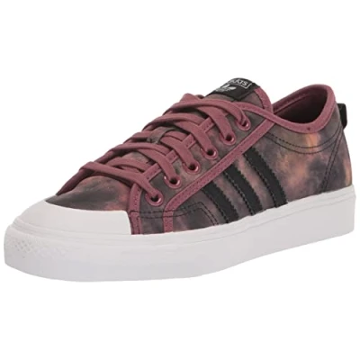 Image of adidas Originals Men&#039;s Nizza Sneaker, Quiet Crimson/Black/White, 12