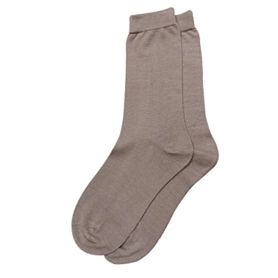 Image of Jasmine Silk Lady&#039;s 100% Socks Thermal Sock One Size (3 7) (Taupe)