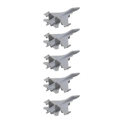 Image of 5PCS DIY Model China J 11B Blue Shark Fighter Jet Plane With Landing Gear 1/700 1/400 1/350 Scale Resin Battle Airplane Fighting aeroplane Model(1/350(62mm))