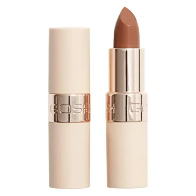 Image of GOSH Lipstick Luxury Nude with Light Sheen I Intense Shades for Natural Lips Highly Pigmented, Moisturising Lip Stick Soft Long Lasting, Perfume Free &amp; 100% Vegan 002 Undressed