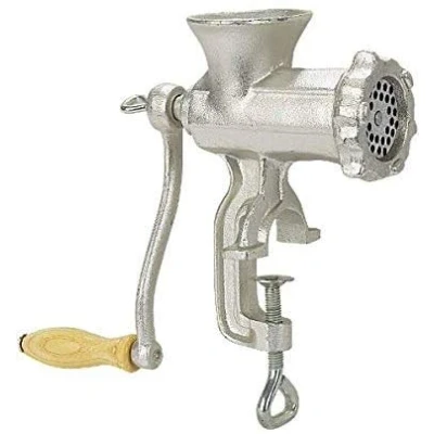 Image of Cast Iron Meat Mincer No 5 Silver