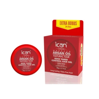 Image of ican London Argan Oil Edge Control Hair Gel Extra Hold 80g