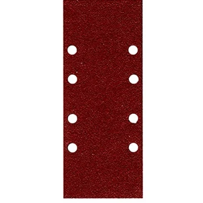 Image of Pack of 50 Sandpaper Sanding Sheets 93 x 230 mm 8 Hole Grit 40 180 for Orbital Sanders (93x230mm 80)