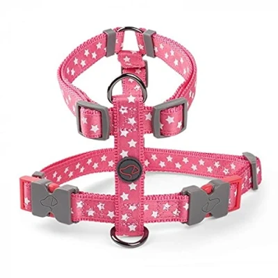 Image of Zoon Walkabout Dog Harness Starry Pink (S 36 54cm)