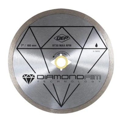 Image of QEP 6 7001Q 7&quot; Continuous Rim Diamond Blade For Wet Tile Saws Ceramic