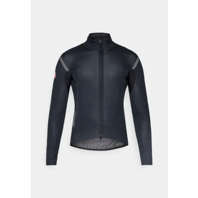 Image of Castelli Perfetto ROS Jacket Soft shell jacket, Men&#039;s, Size: Medium, Light black/black reflex