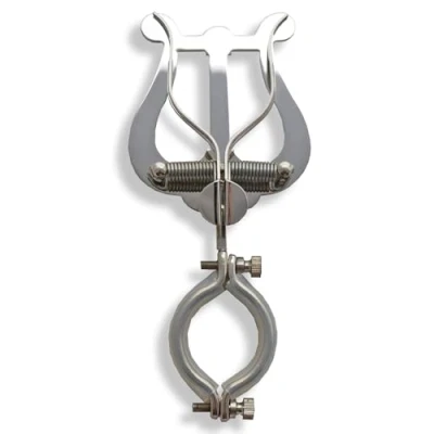 Image of Soundman® Marching Lyre for Clarinet Music Stand Nickel Plated