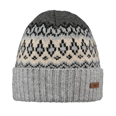 Image of Barts Gregoris Heather Grey Hat for Men One Size
