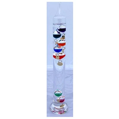 Image of 30cm tall Free standing galileo thermometer