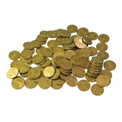 Image of WISSNER active learning 100 coins 50 Cent, in a poly bag