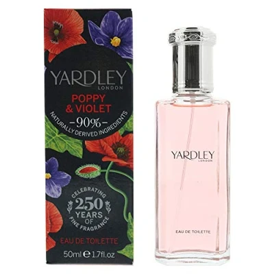 Image of Yardley London Poppy and Violet Eau de Toilette 50ml
