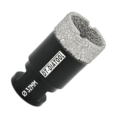 Image of DT DIATOOL Diamond Drill Bit 32mm Hole Saw for Dry Drilling Tile Porcelain Marble Ceramic Granite