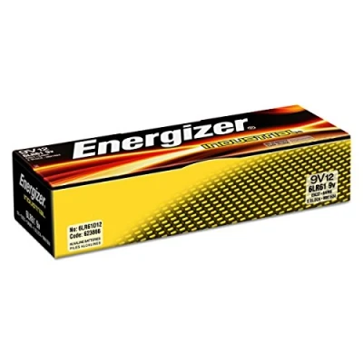 Image of Energizer ENE EN22 9 Volt Industrial Alkaline Battery (Pack of 12)