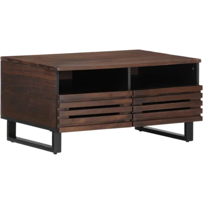 Image of vidaXL Coffee Table Brown 80x55x40 cm Solid Wood Mango