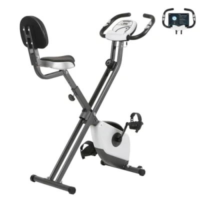 Image of Exercise Bike Foldable Fitness Bicycle Trainer, Folding