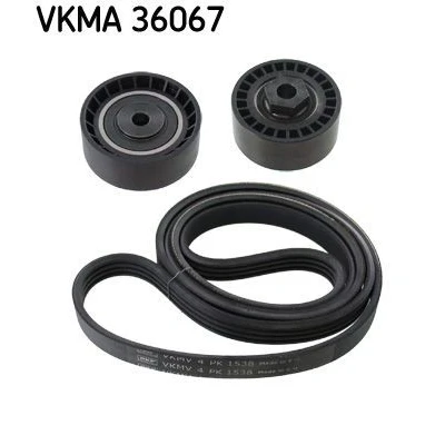Image of 1172000Q2C, 1172000Q8H, 1172000QAU, 1175000Q0L, 1175000Q0M V ribbed belt set SKF VKMA 36067 RENAULT: CLIO 3, 2, Kangoo I, DACIA: SANDERO 2