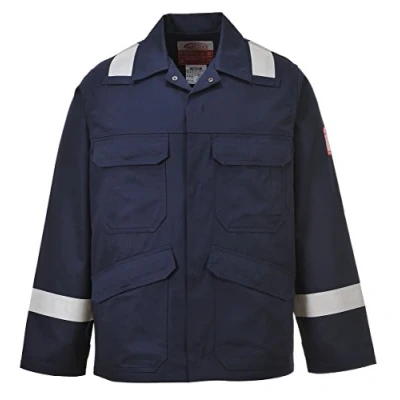 Image of Portwest Bizflame Plus Jacket, Size: 4XL, Colour: Navy, FR25NAR4XL