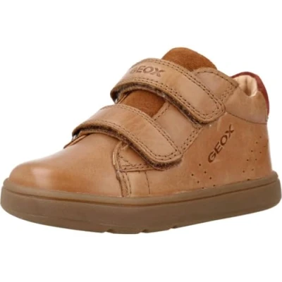 Image of Geox Baby B Biglia Boy D Sneaker, Cognac, 2.5 UK Child