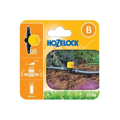 Image of Hozelock Flow Control Valve 4mm, 5 Pack