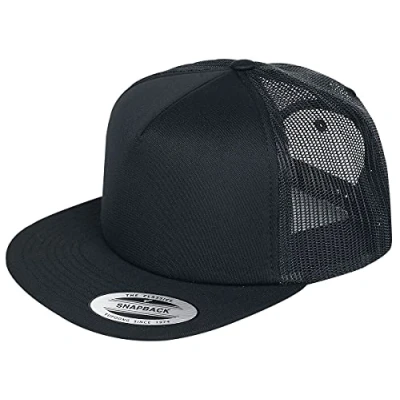 Image of Flexfit Foam Trucker Cap, Black, one Size