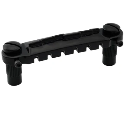 Image of Musiclily Pro 52.5mm Pre set Intonatable Wraparound Bridge Tailpiece for Epiphone Les Paul Junior LP Style Guitar, Black