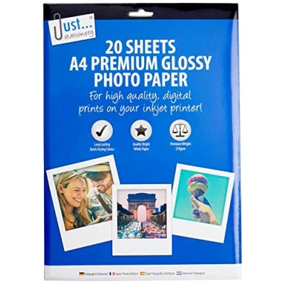 Image of A4 Glossy Photo Paper White