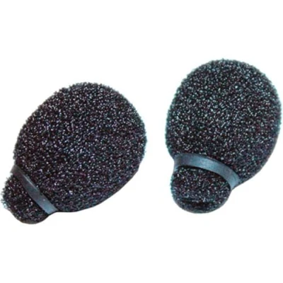 Image of Rycote 105504 Miniature Lavalier Foam Black (Pack of 2)