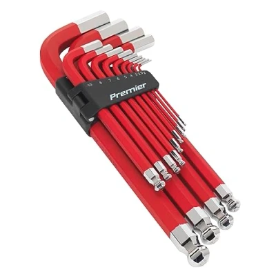 Image of Sealey Premier Jumbo Ball End Hex Key Set 13pc Anti Slip Metric