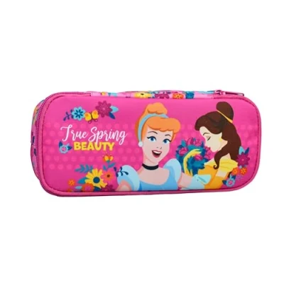 Image of OM SUPPLIES Princess Iconic TV Cartoon Characters Pencil Case with 2 compartments for Kids Childrens Character Back to School Gift (Princess)