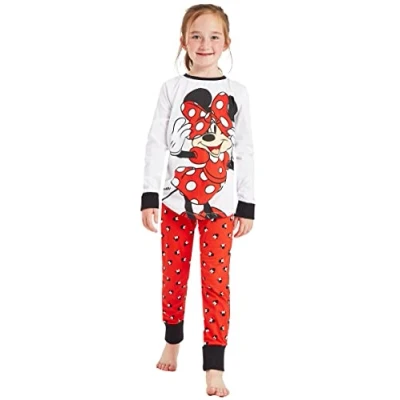 Image of Disney Girls Minnie Mouse Pyjamas Character Nightwear (Minnie Mouse, 4 5 Years)