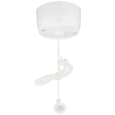 Image of Merriway BH02684 2 Way Ceiling Switch Bathroom Pull Cord, Round 5 Amp White