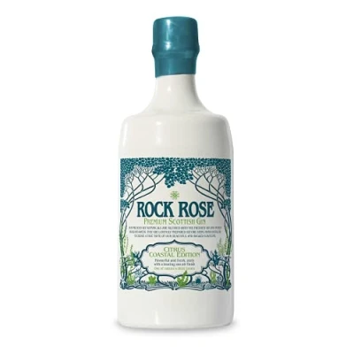 Image of Rock Rose Gin Citrus Coastal, 70cl 41.5% ABV Flavourful &amp; Fresh Handcrafted in Scotland