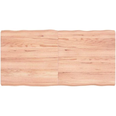 Image of vidaXL Table Top Light Brown 120x60x(2 6)cm Treated Solid Wood Live Edge