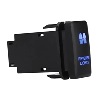 Image of Rocker Switch, ABS 12V Blue LED Car Auto On Off Toggle Switch Accessories Fit for Toyota Hilux/Landcruiser/VIGO (REVERSE LIGHTS)