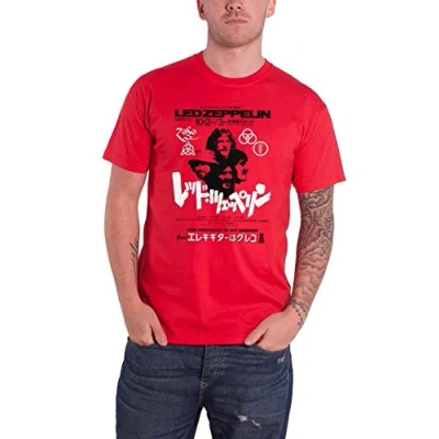 Image of Led Zeppelin T Shirt is My Brother Band Logo Official Mens Red XL