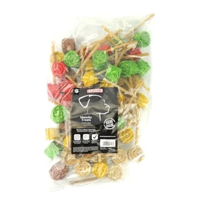 Image of Classic for Dogs Munchy Lollipop/Solid Stick, Multi Colour, 125 mm, Pack of 50