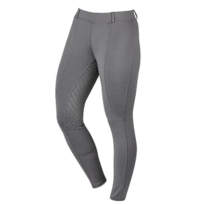 Image of Dublin Performance Cool It Gel Riding Tights, Charcoal, Ladies 16/34&quot;