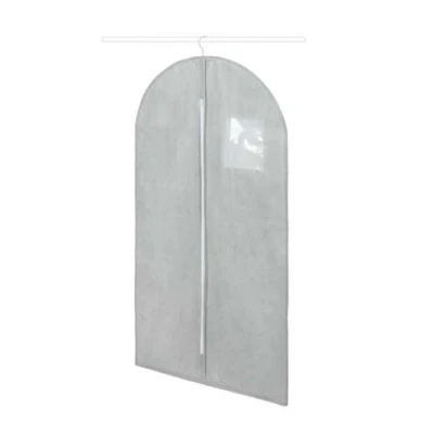 Image of Compactor Clothes Cover Bag, Short Length for Jackets and Suits, Zip Closure, Anti Dust, Boston Range, 60 x 100 cm, Grey/White, RAN10162