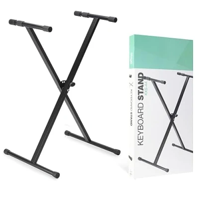 Image of Stagg X Style Foldable, Adjustable Keyboard Stand, Heavy Duty, Black