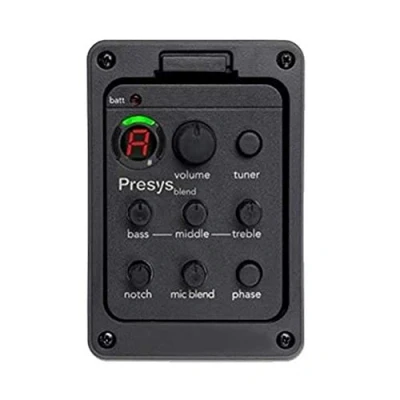 Image of sakulala Fishman Presys+ Onboard Preamp EQ Tuner for Guitar, Black