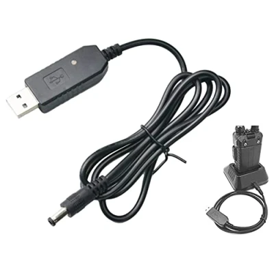 Image of Mengshen USB Charger Cable Transformer Compatible for BaoFeng Walkie Talkie UV 5R 5RA 5RE 82 BF F8HP 82HP 5X3 Radio MS CB01