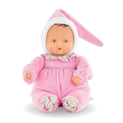 Image of Corolle 9000020130 Mon Doudou Babipouce Flower Garden, Extra Soft Body Doll with Vanilla Fragrance, Name Label, Washable, 28 cm, Keeps Thumb in Mouth, from the First Months of Life