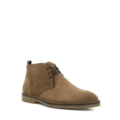 Image of Dune Mens CASHED Lace Detail Chukka Boots Size UK 10 Flat Heel Suede