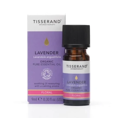 Image of Tisserand Aromatherapy ,Lavender Organic Essential Oil ,Massage Oil, , Skin For Diffuser ,100% Pure 9ml