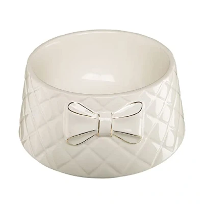 Image of Ferplast Gemma Ceramic Feeding Bowl for Cats and Dogs, 18 x 8 cm, 0.7 Litre