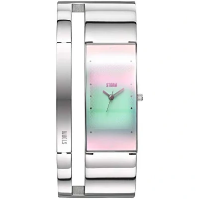 Image of STORM ALVARA (Ice) Unique Women&#039;s Bangle Watch with a Cut Out Design and easilink Fastening