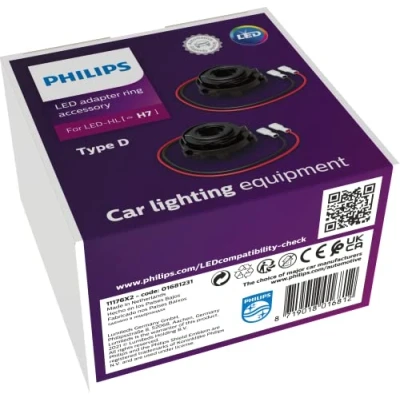 Image of Philips adapter rings type D for LED headlight bulbs (H7)