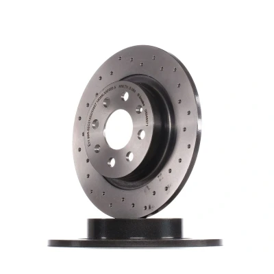 Image of 50902167 Brake DISC BREMBO Coated LINE 08.9460.71 264mm 10mm 4 solid, Perforated ABARTH: Grande Punto, Punto